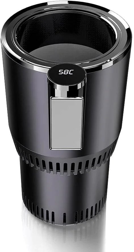 2-in-1 Smart Car Cup Mug Holder, Auto Car Cooling and Heating Cup Holder