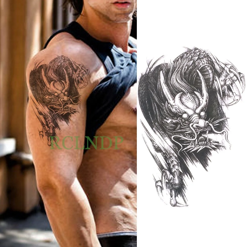 Waterproof Temporary Tattoos Sticker Scorpion Fly birds dark clouds fake tattos flash tatoo tatouage for women men