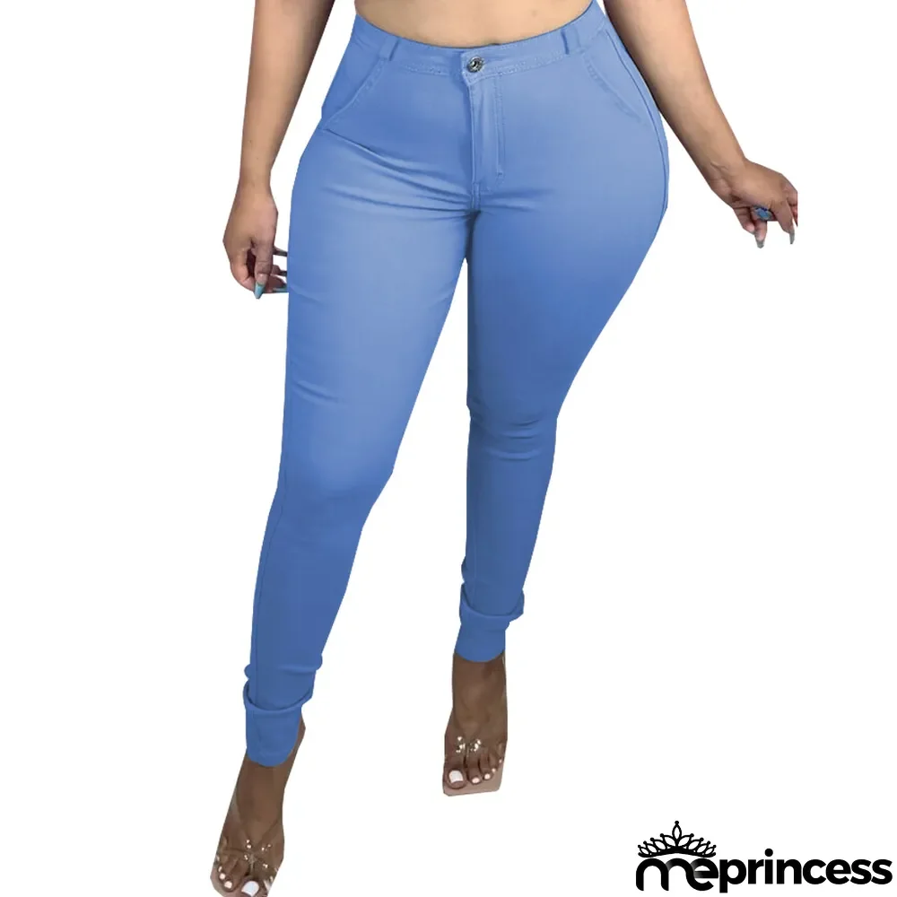 Sexy Stylish Washed Slim Stretch Denim Tight Pants Jeans