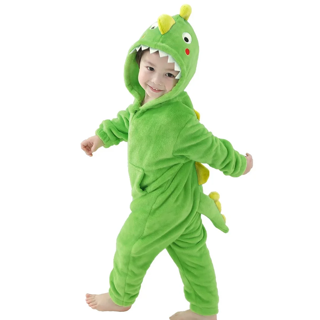 LOLANTA Boys' Girls' Costume Jumpsuits Soft One Piece Animal Pajamas for Kids Holiday Birthday