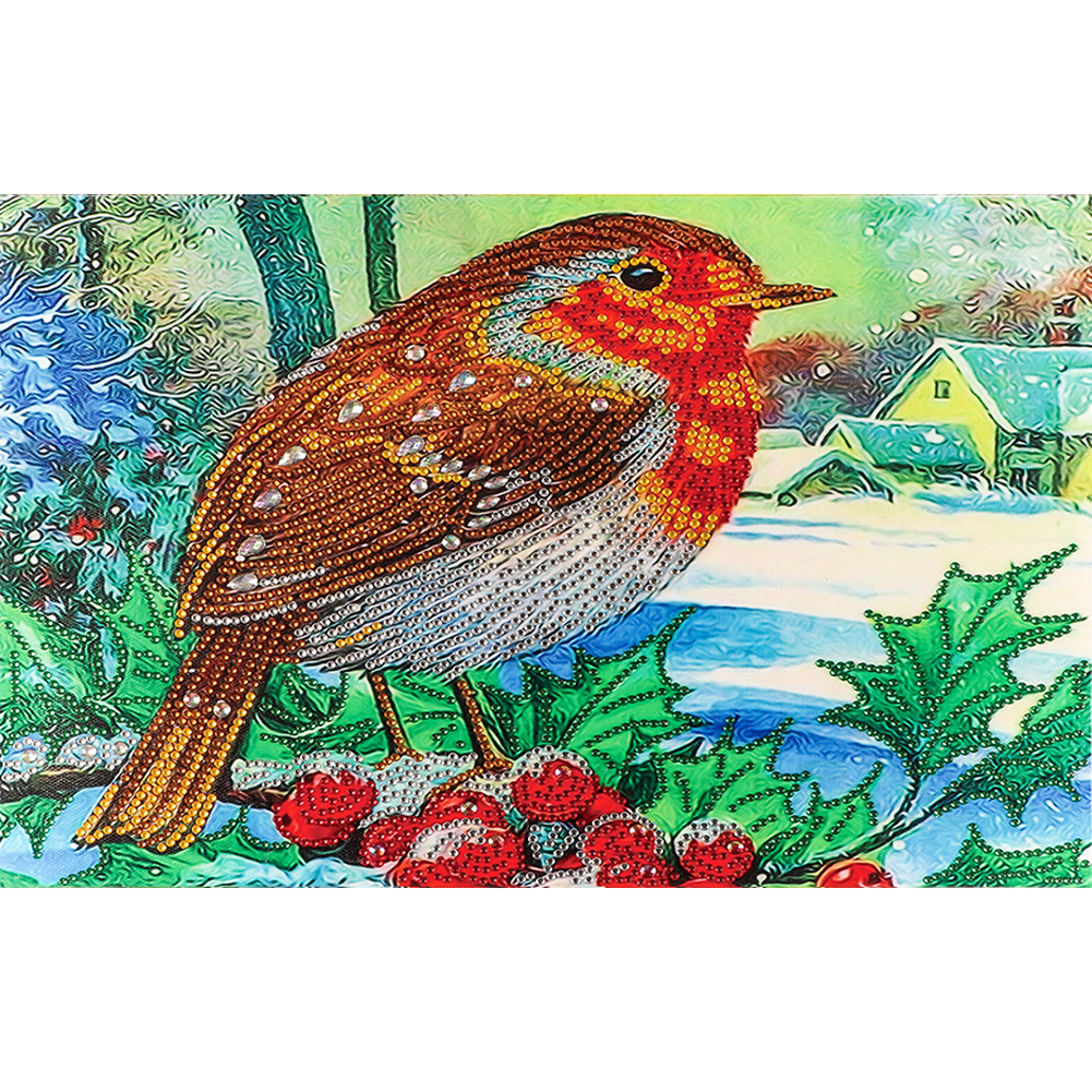 

Bird - Special Shaped Diamond Painting - 40*30CM, 501 Original