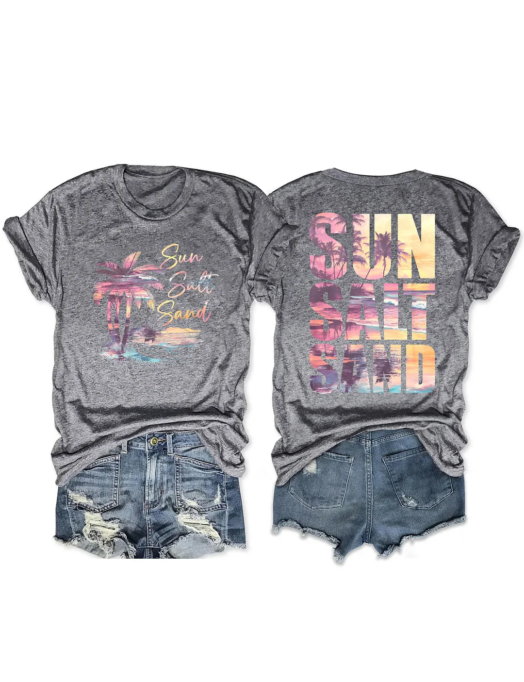 Retro Summer Sun Salt Sand T-shirt