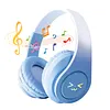 Light-Up Wireless BT Headphones Rechargeable Kawaii Wireless BT5.3 Headset Gradient Color HiFi Stereo Gaming Earphones for Home Office School Outdoor Travel