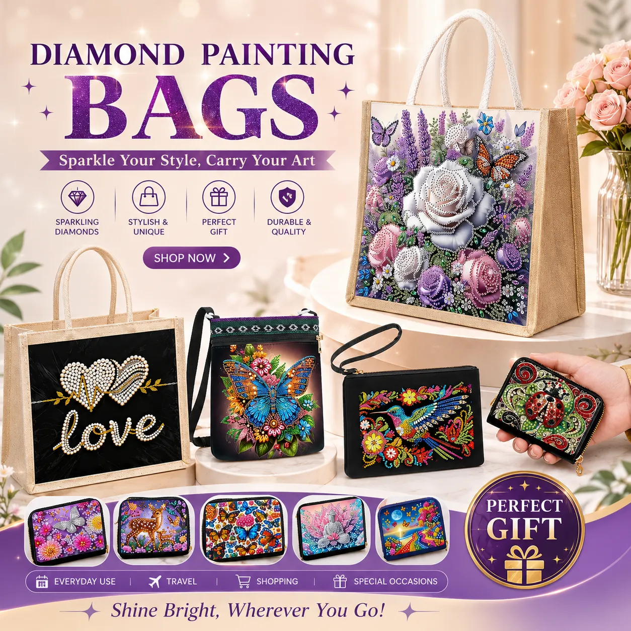 Free Diamond Painting Kits Shipped From Usa