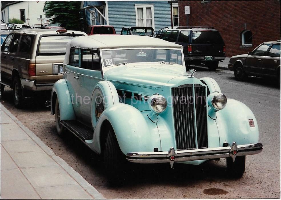 CLASSIC CAR Vintage FOUND Photo Poster painting Original COLOR Snapshot02 28 W