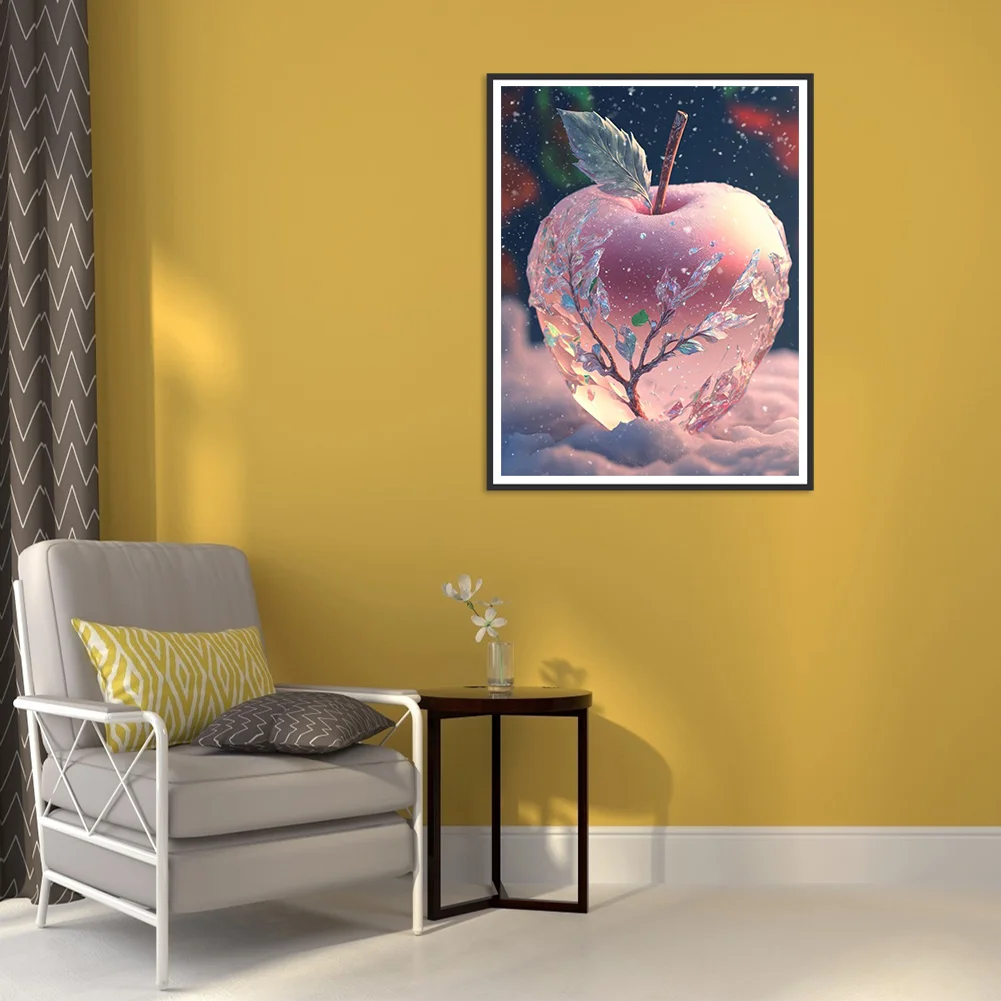 Diamond Painting - Full Round Drill - Snowflake Apple(Canvas|30*40cm)