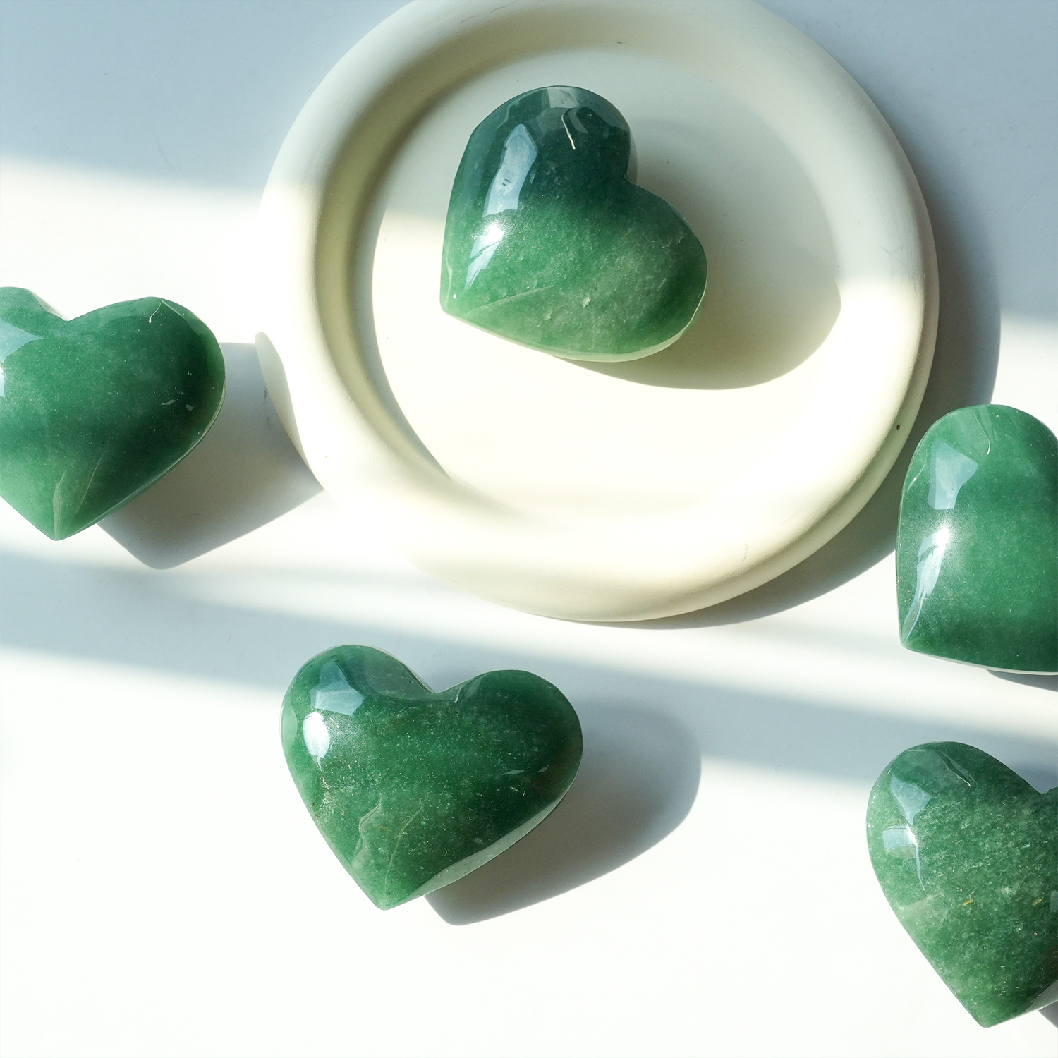 Green Aventurine Heart