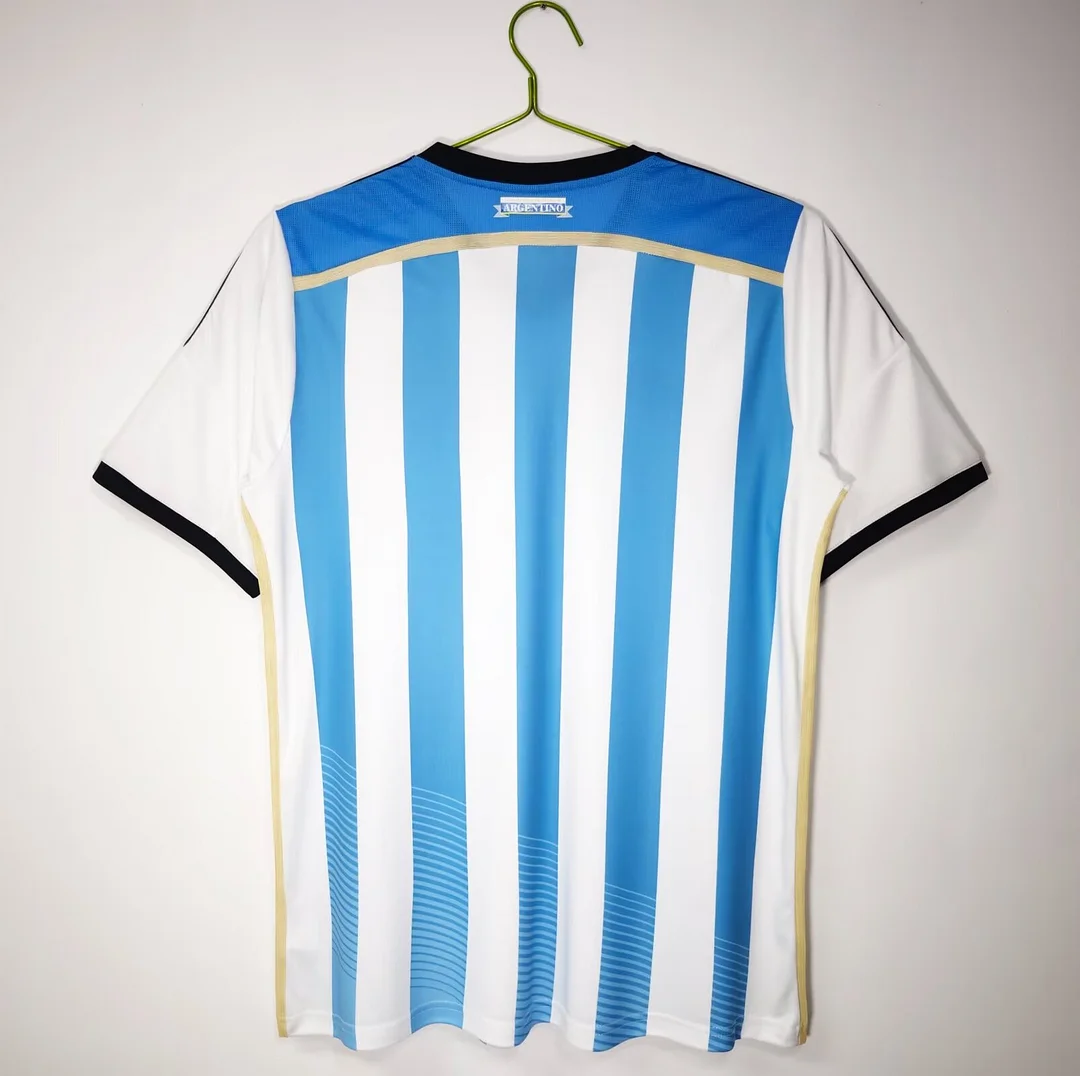 Retro 2014 Argentina Home Football T-Shirt Thai Quality