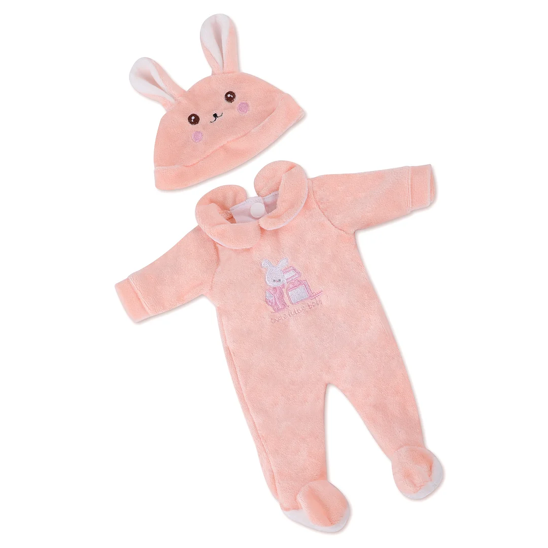 For 12" Reborn Baby doll Pink Rabbit Nightgown Clothes Accessories -Creativegiftss® - [product_tag] RSAJ-Creativegiftss®