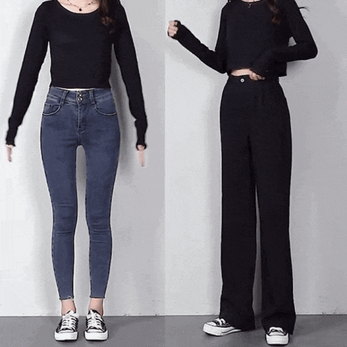 Woman's Casual Full-Length Loose Pants
