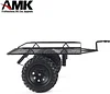 AMK RC Car Truck Hauler Metal Hitch Mount Trailer for 1/10 RC Crawler Axial SCX10 90046 TRX4 Tamiya CC01 RC4WD D90 D110 TF2