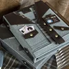 A5 Loose-leaf 6-hole Cloth Photo Album Four-square Grid Small Card Storage Book