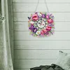 Acrylic Special Shape Tulip 5D Diamond Painting Wreath Clock for Wall Decor