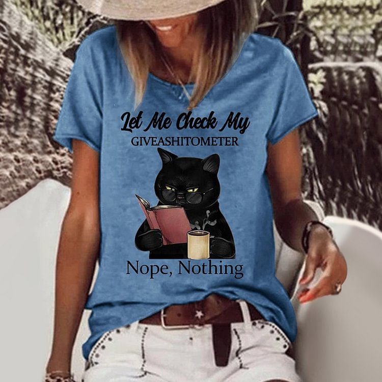 Artwishers Cat Print Casual T-Shirt