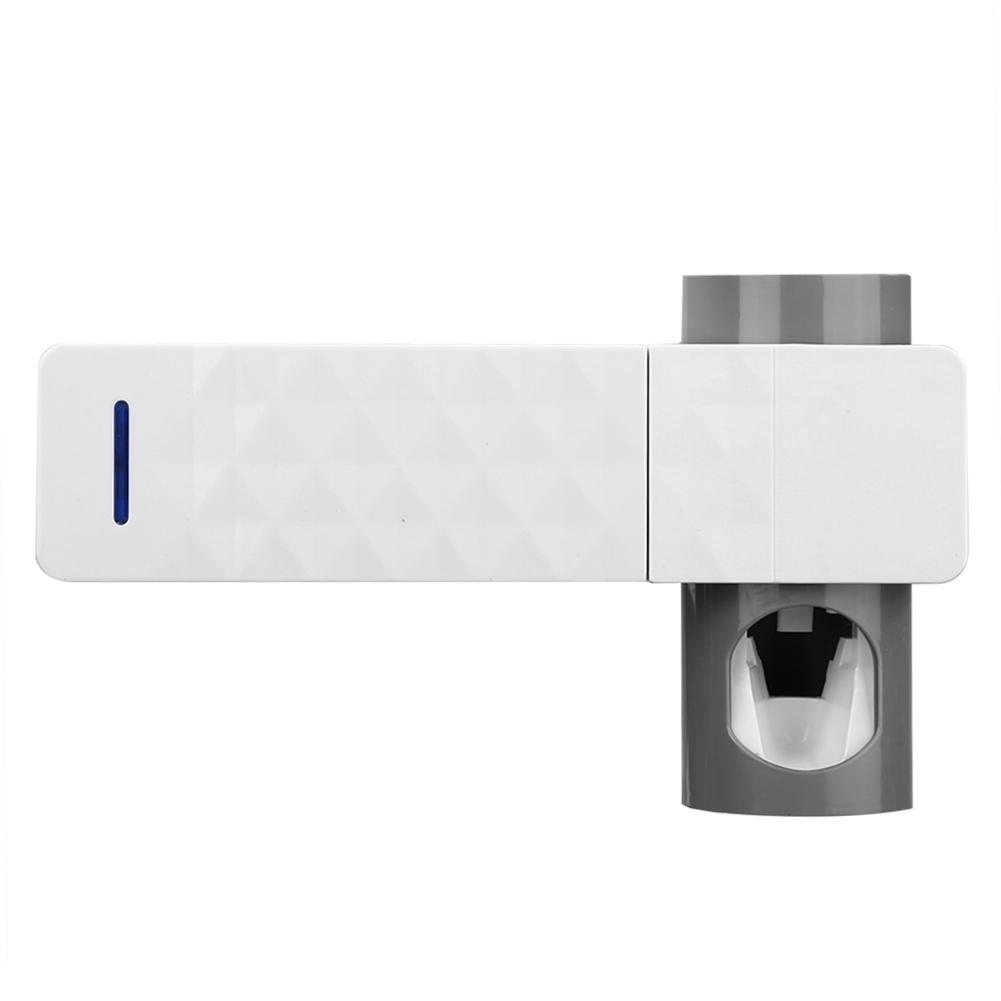 

2 in 1 UV Toothbrush Sterilizer Holder Auto Bathroom Toothpaste Squeezers, 501 Original