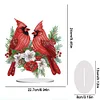 5D DIY Diamond Painting Special Shape Desk Ornament Cardinal Bird Decor Kit