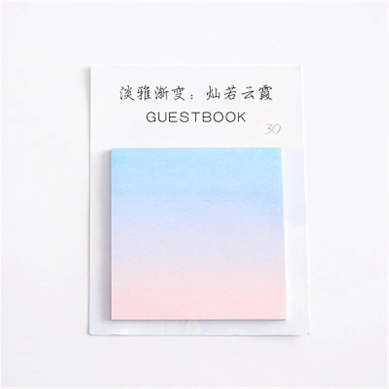 30 Sheets/Pad Self Stick Notes Self-adhesive Sticky Note Cute Notepads Posted Writing Pads Stickers Paper