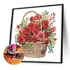 Flower Basket-Partial Special Shaped Diamond Painting 30*30CM