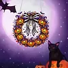 Pumpkin Wreath DIY Acrylic 5D Crystal Diamond Gem Art Hanging Ornament