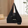 PU Leather Foldable Keychain Tote Bag Expandable Mini Storage Organizer Bag