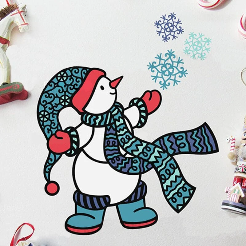 Snowman with Snowflake Metal Cutting Dies For DIY Scrapbook Cutting Die Paper Card Embossed Decorative Craft Die Cut New Arrival