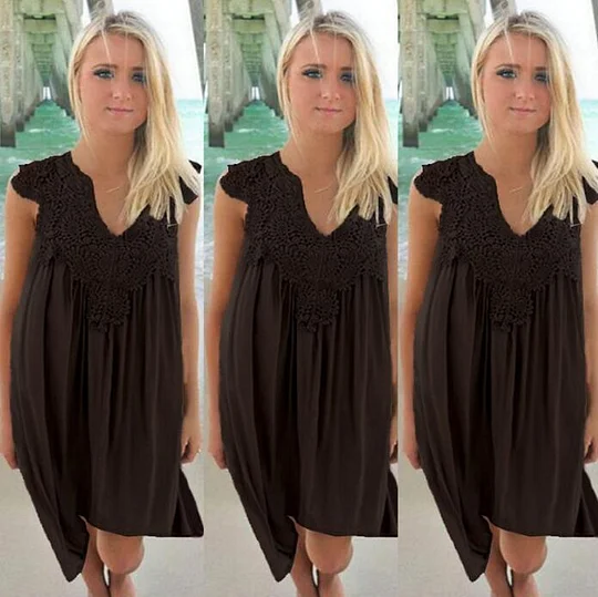 knee length dresses for ladies Cabana Life - Flora Tunic Dress - Floral main image 1