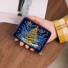 (US Local)DIY Diamond Art Diamond Dot Card Pack 5D Diamond Painting Pouch (Christmas Tree)