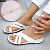 Women Casual Comfy Toe Ring Criss-Cross Sandals Shoes