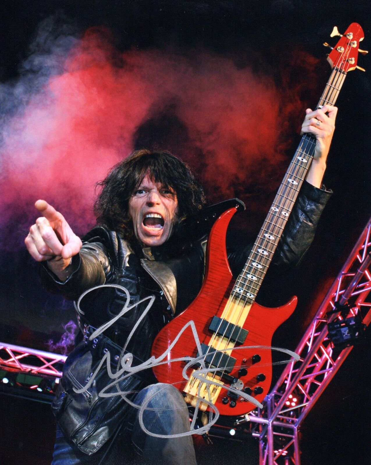 GFA Quiet Riot Bassist * RUDY SARZO * Signed Autograph 8x10 Photo Poster painting R1 COA