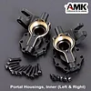 AMK Brass Counter Weight Black Coating TRX4 Portal Axle Housing for 1/10 RC Crawler TRX6 TRX-4 Bronco Defender Upgrade (8 in 1 Set for TRX4)