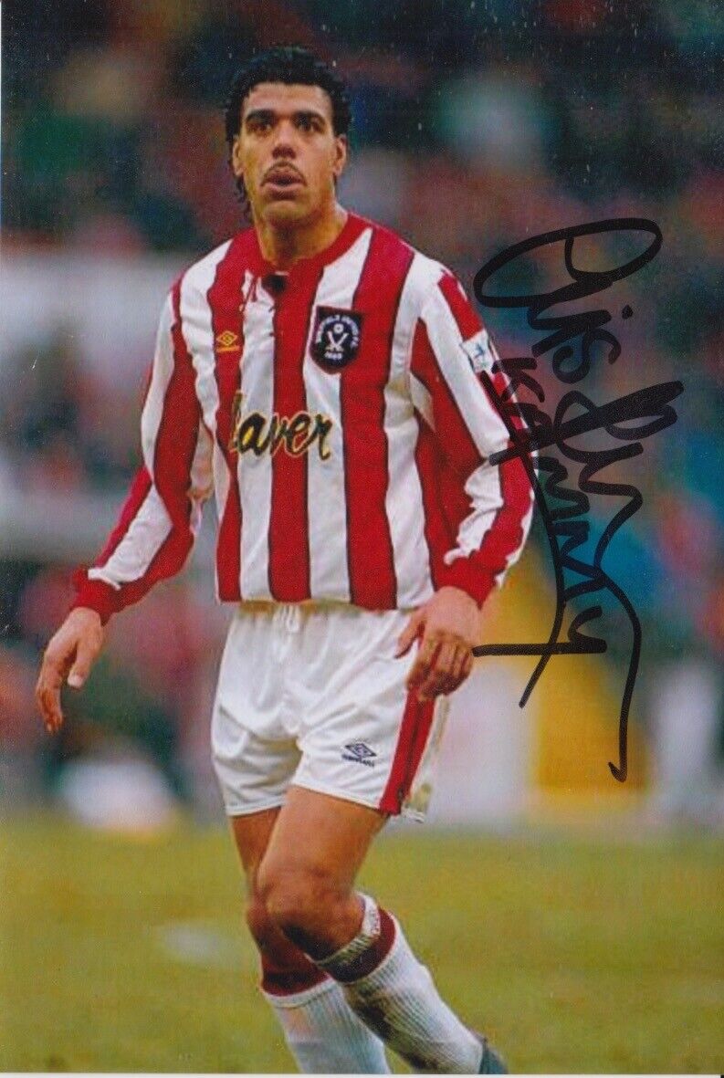 CHRIS KAMARA HAND SIGNED 6X4 Photo Poster painting SHEFFIELD UNITED FOOTBALL AUTOGRAPH 1