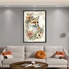 (Big Size) Vintage Poster Fox - 11CT Stamped Cross Stitch 40*60cm/15.75*23.62in