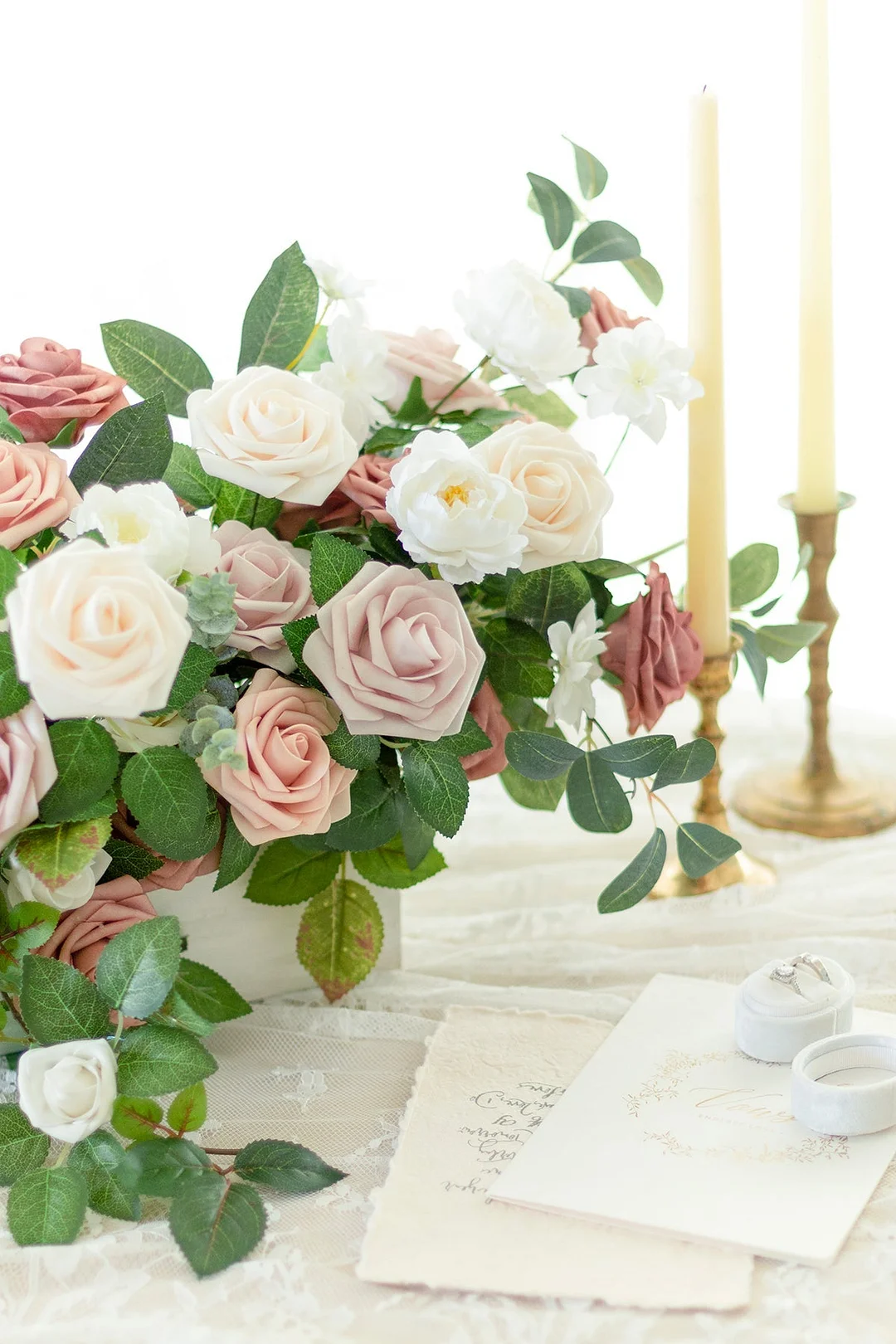 3" Foam Rose with Stem - 56 Colors