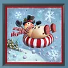 Diamond Painting -DIY Full Square Drill Snowman(35x35cm)