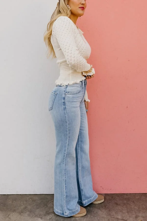 🏆LAST DAY SALE💥 Vintage Wash Plus-Size Jeans &mdash; Stretchy, Tummy Control & Straight Leg Fit