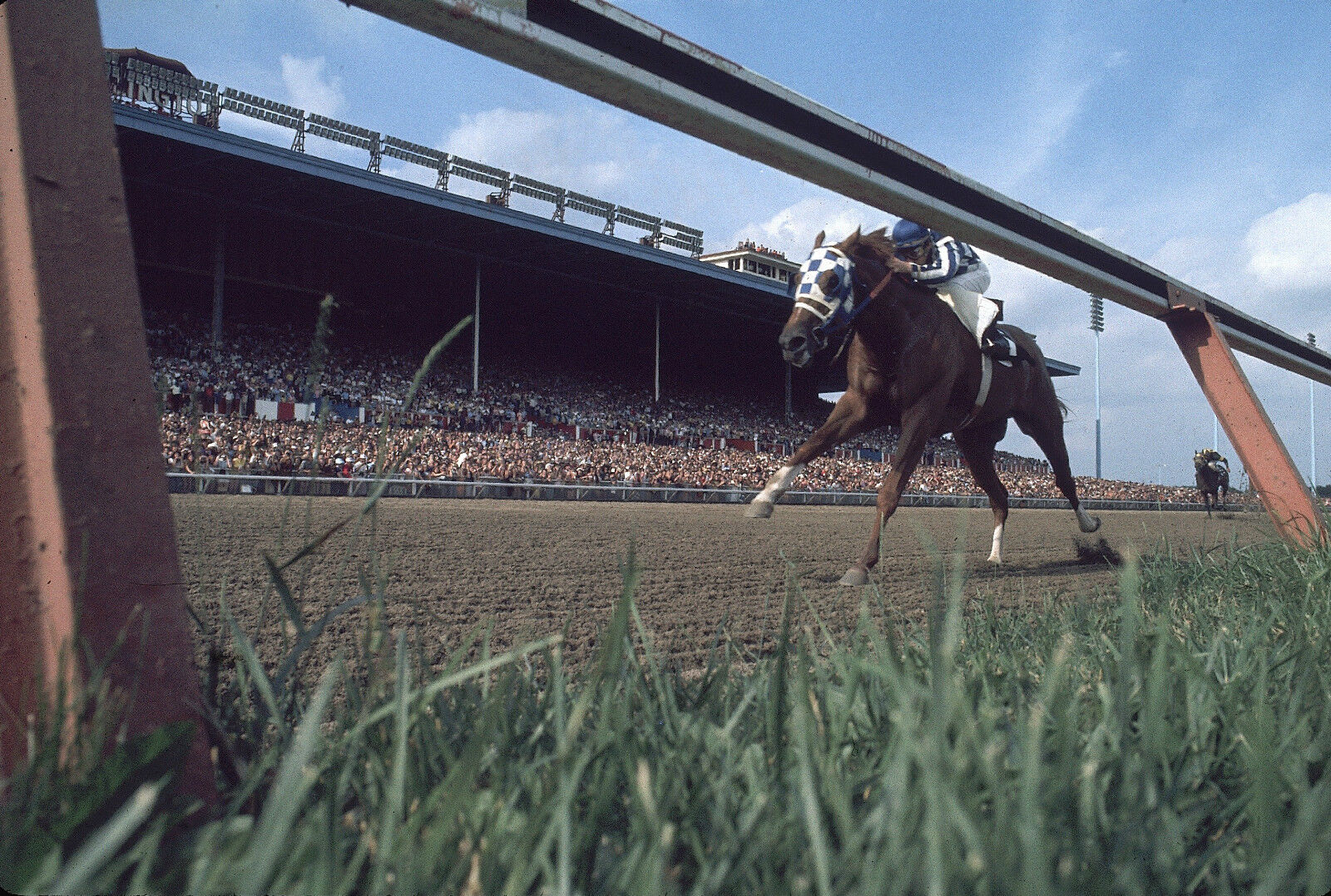 1973 Ron Turcotte SECRETARIAT Arlington Invitational Horse Racing 8x10 Photo Poster painting