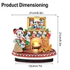 DIY Mickey Mouse Diamond Painting Single-sided Wooden Desktop Ornaments