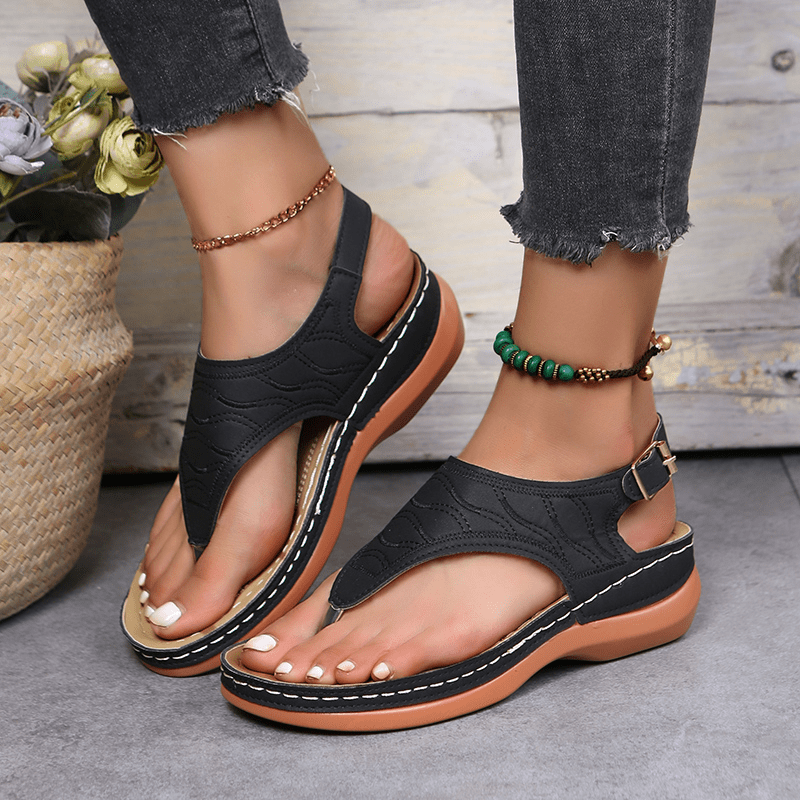 🎁Summer Promotion 50% OFF🎁2022 New Fashion Thong Wedge Women Sandals