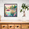 Flamingo Stream-Full Round Diamond Painting 40*40CM