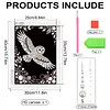 Kit de peinture en perles maison Fly Owl pour d&eacute;coration murale adulte 30x40cm sans cadre