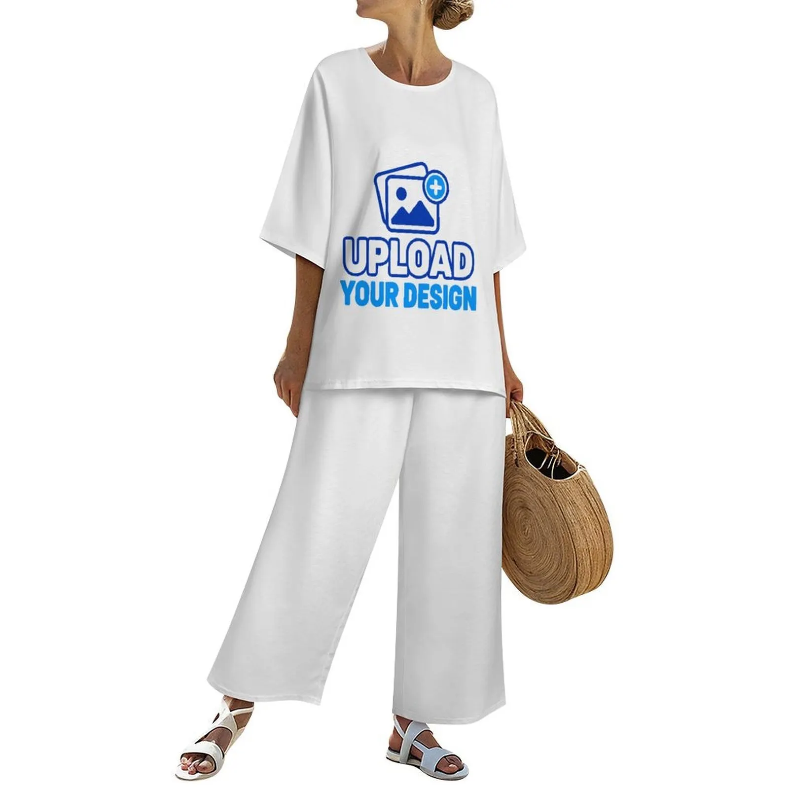Custom Batwing Top And Wide-Leg Pants Set product image 9