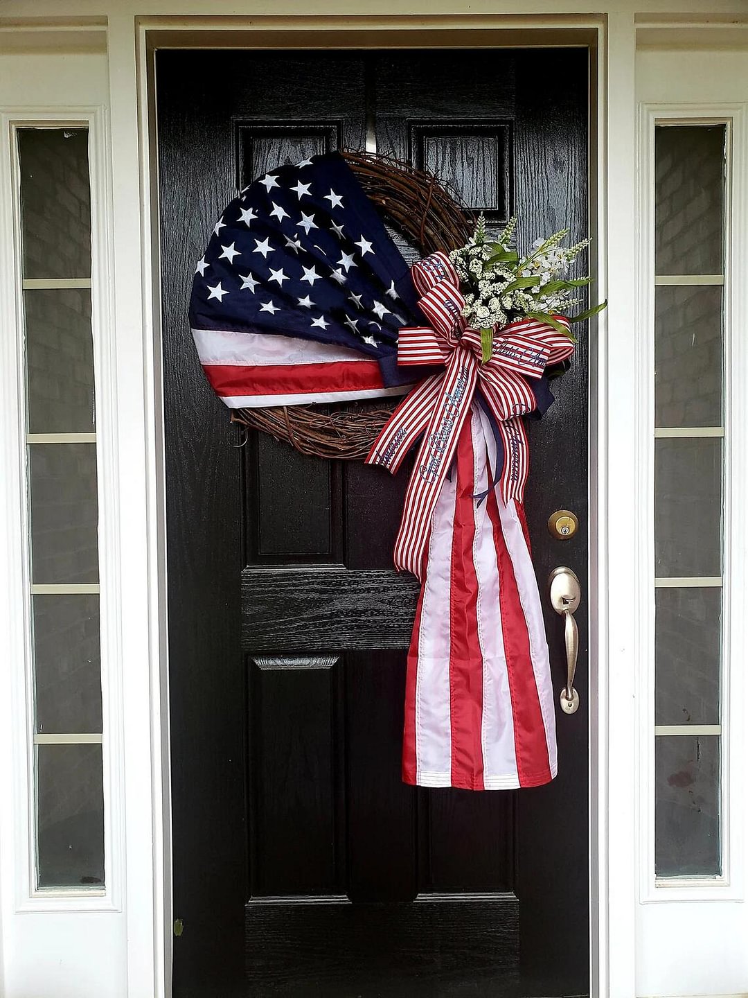 Americana Patriotic Flag Wreath