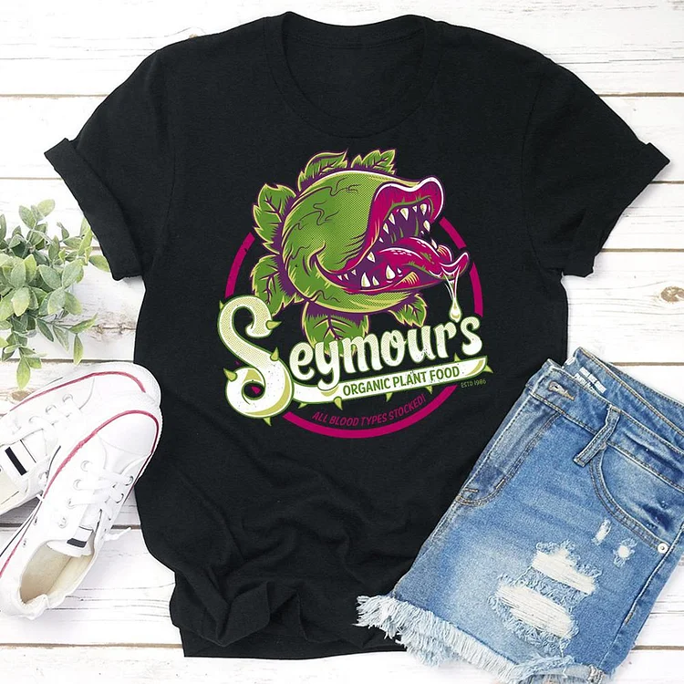 Seymour's Organic Plant Food  movie Essential T-Shirt Tee - 02359-Annaletters