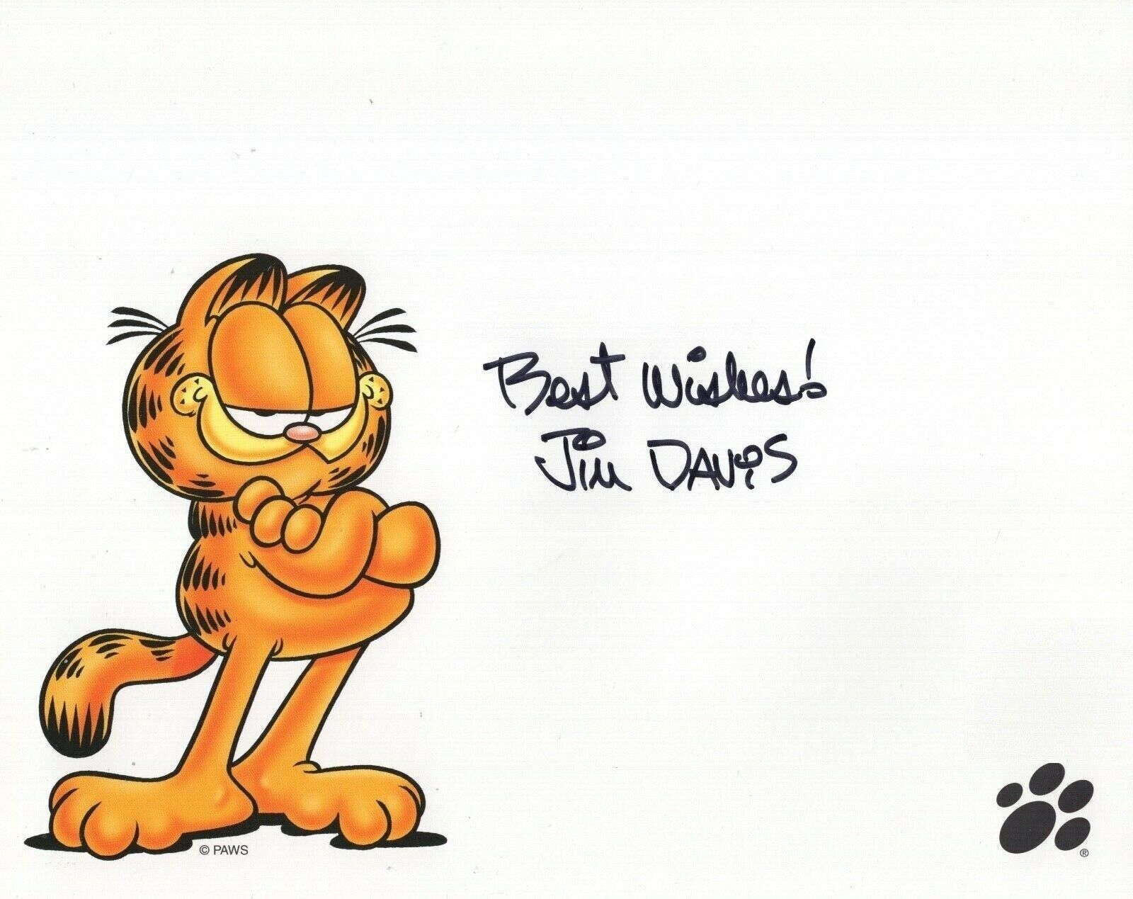 Jim Davis Autographed Signed 8x10 Photo Poster painting ( Garfield ) REPRINT