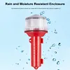 Solar Charging LED Marine Signal Light 3 Colors Flashlight for Marine Navigation