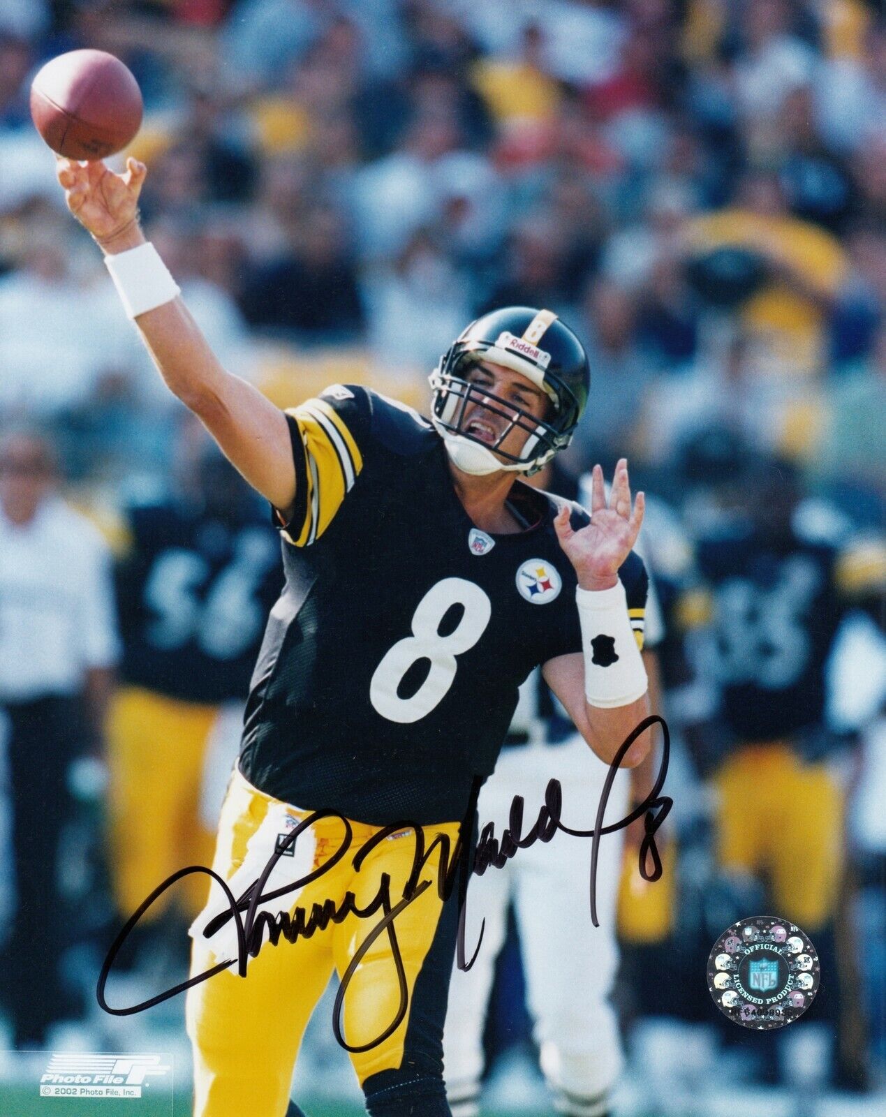 Tommy Maddox #0 8x10 Signed w/ COA Pittsburgh Steelers 031019