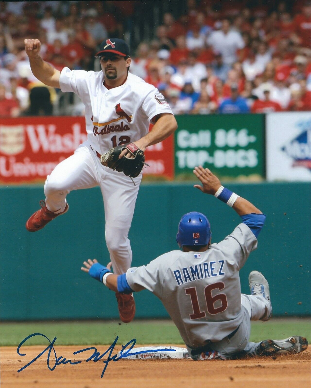 Signed 8x10 AARON MILES St. Louis Cardinals Autographed Photo Poster painting- COA