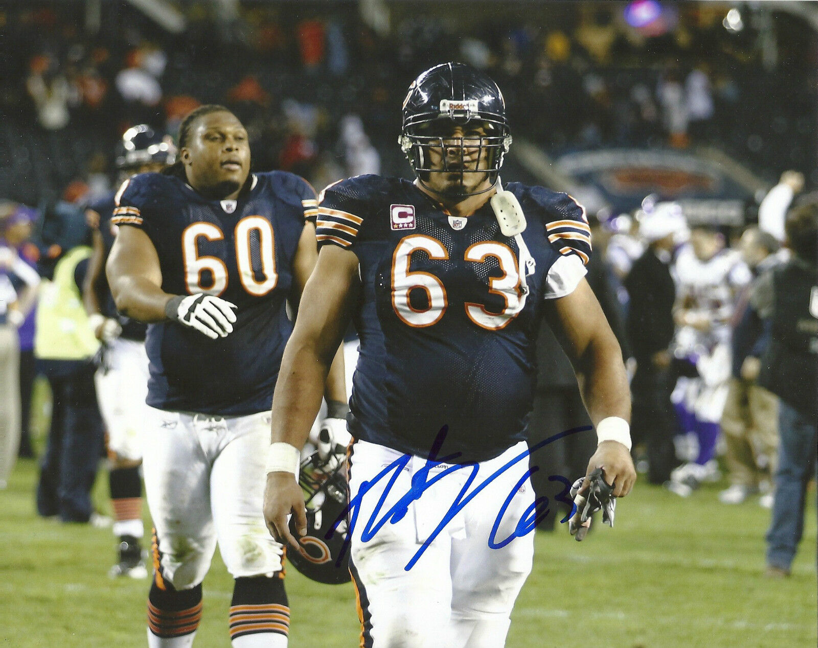 ROBERTO GARZA CHICAGO BEARS SIGNED 8X10 PICTURE 1