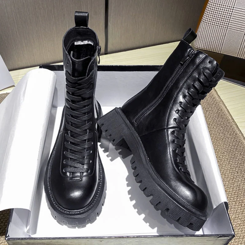 Christmas Gift 2022 Boots Women Shoes for Winter Boots Fashion Shoes Woman Casual Autumn Leather Botas Mujer Female Ankle Boots Women