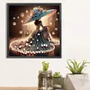 Dame &eacute;l&eacute;gante - peinture diamant de forme sp&eacute;ciale - 30 * 30cm